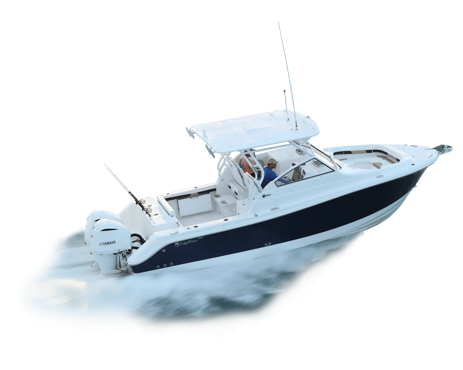 EdgeWater Boats EdgeWater Boat in the Arabian Gulf with family enjoying a sunset cruise.