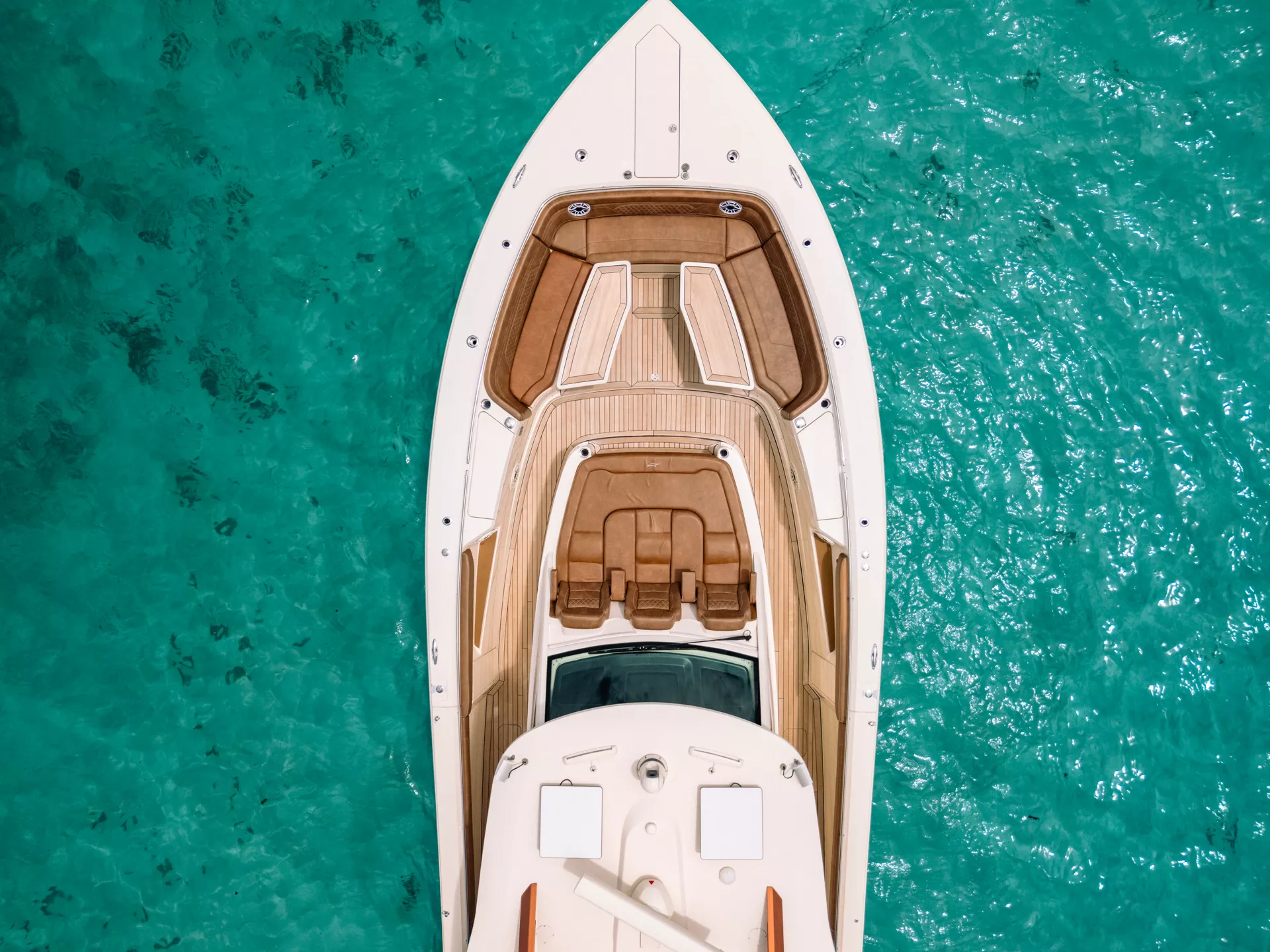 Scout 530 LXF aerial, Red Sea yacht